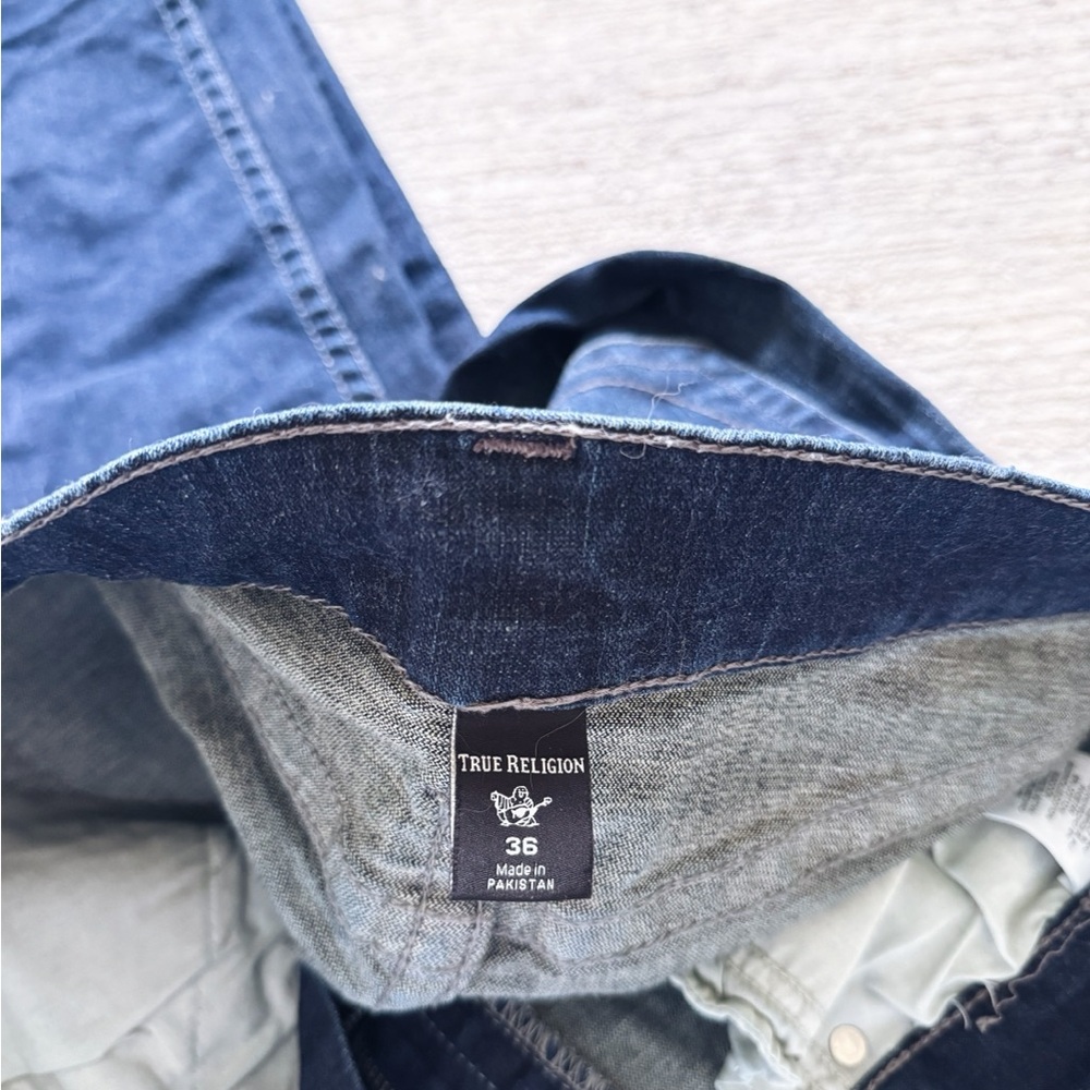 True Religion Men’s Dark Blue Skinny Relaxed Jeans (Size 36) - Picture 4 of 5